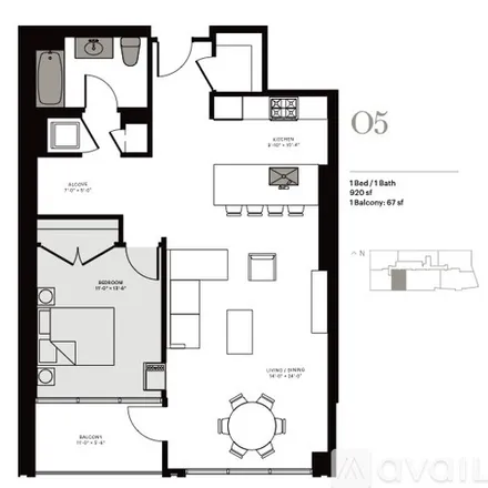 Image 1 - 2 W Delaware Pl, Unit 1505 - Apartment for rent