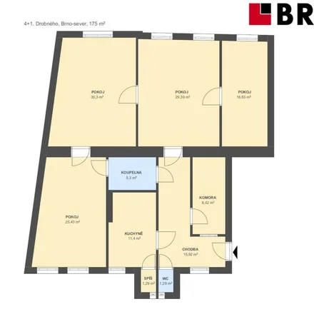 Rent this 4 bed apartment on Provazníkova in 613 00 Brno, Czechia