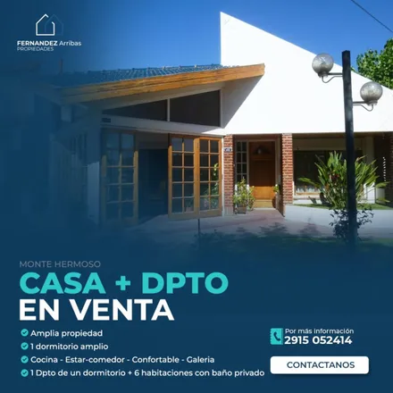 Buy this studio house on Bandera Blanca in Avenida Intendente Majluf, Partido de Monte Hermoso