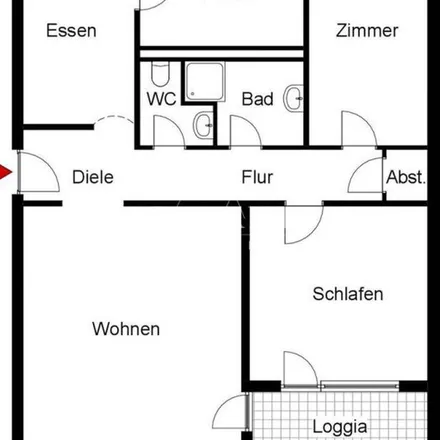 Rent this 3 bed apartment on Triebweg 123 in 70469 Stuttgart, Germany