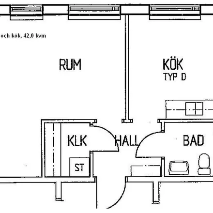Rent this 1 bed apartment on Biologigränd 3-6 in 907 32 Umeå, Sweden