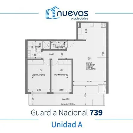 Buy this 2 bed apartment on Guardia Nacional 725 in Mataderos, C1440 AAB Buenos Aires