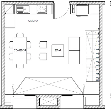 Rent this 1 bed apartment on Derco Center in Romero 2355, 835 0579 Santiago