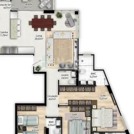 Buy this 3 bed apartment on Avenida Arno Carlos Gracher in Centro I, Brusque - SC