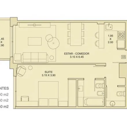 Rent this 1 bed townhouse on Godoy Cruz 2461 in Palermo, C1425 FSP Buenos Aires