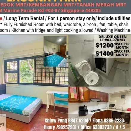Rent this 1 bed room on CHIJ Katong Convent in Marine Parade Road, Singapore 449150