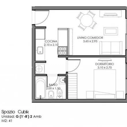 Buy this 1 bed apartment on 532 - Bonifacini 4450 in Partido de Tres de Febrero, Caseros