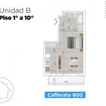 Buy this studio apartment on 9 de Julio 3554 in Echesortu, Rosario