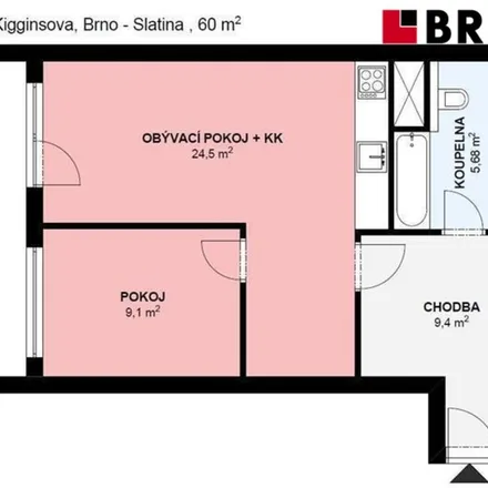 Image 2 - Kigginsova 1514/8, 627 00 Brno, Czechia - Apartment for rent