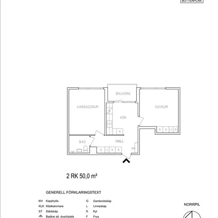 Rent this 2 bed apartment on Norrskensgatan 5 in 802 72 Gävle, Sweden