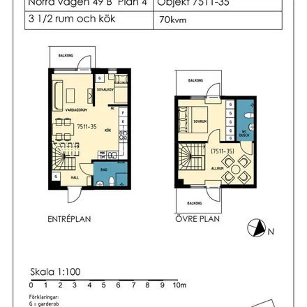 Rent this 4 bed apartment on Norra vägen in 392 35 Kalmar, Sweden