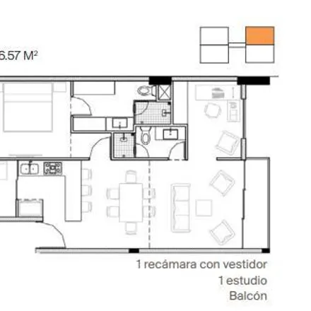 Buy this 1 bed apartment on Punto Picnic in Avenida del Servidor Público, La Casita