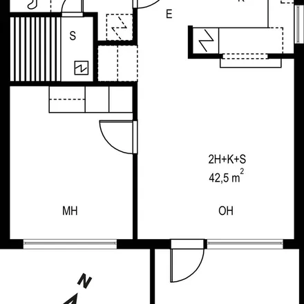 Rent this 2 bed apartment on Insinöörinkatu 55 in 33720 Tampere, Finland