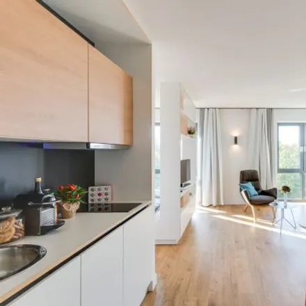 Rent this studio apartment on Johann C. L. Hellwig Haus in Treskowallee 115, 10318 Berlin