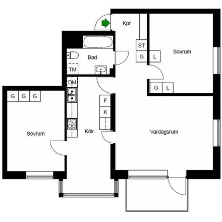 Rent this 3 bed apartment on Enspännargatan 50 in 165 57 Stockholms kommun, Sweden