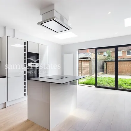 Rent this 3 bed house on Haslemere Primary School in Haslemere Avenue, London