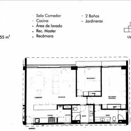 Buy this 2 bed apartment on Circuito Portón Negro 165 in Portones Del Carmen, 37299 León