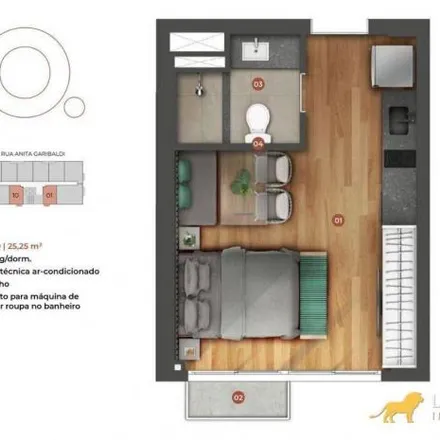 Buy this 1 bed apartment on Rua Anita Garibaldi 1375 in Boa Vista, Porto Alegre - RS