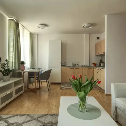 Rent this 1 bed apartment on Antonia Corazziego 4 in 00-087 Warsaw, Poland