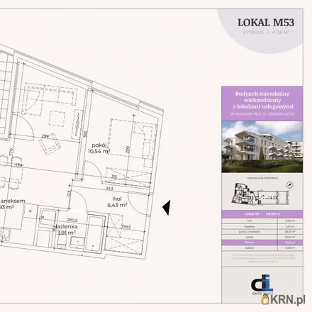 Buy this 2 bed apartment on Dominikanów 31 in 31-410 Krakow, Poland