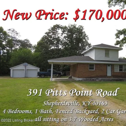 Buy this 4 bed house on 399 Pitts Point Road in Bullitt County, KY 40165