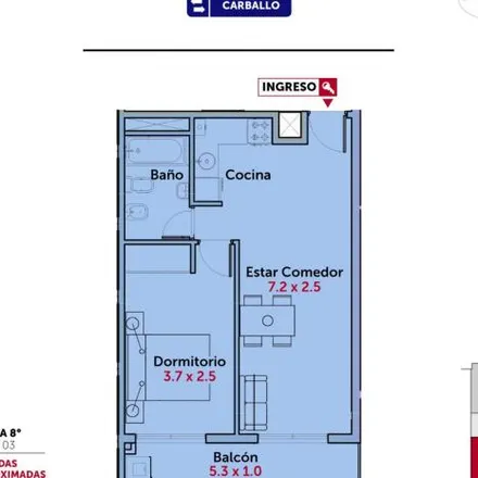 Buy this 1 bed apartment on Giacomo Puccini 577 in Islas Malvinas, Rosario