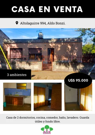 Buy this 2 bed house on Cucha Cucha 1402 in Partido de La Matanza, 1770 Aldo Bonzi