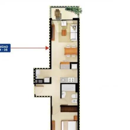 Buy this 1 bed apartment on Avenida Carlos Pellegrini 3733 in Cinco Esquinas, Rosario