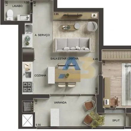 Buy this 1 bed apartment on Rua Marechal Hermes 400 in Alto da Glória, Curitiba - PR