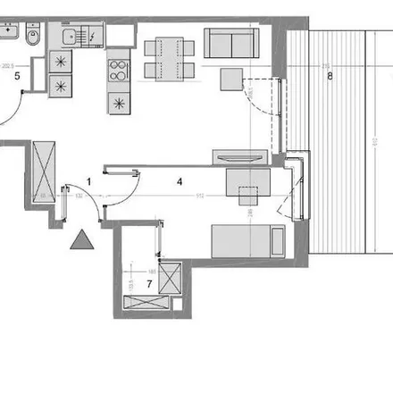 Rent this 3 bed apartment on Konstruktorska 12 in 02-673 Warsaw, Poland