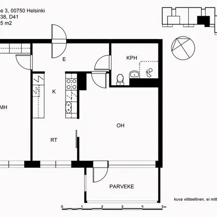 Rent this 2 bed apartment on Kämnerintie 3 in 00750 Helsinki, Finland