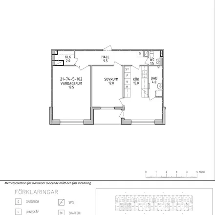 Rent this 2 bed apartment on Majeldsvägen 16 in 174 53 Sundbybergs kommun, Sweden