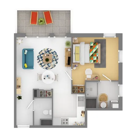 Rent this 3 bed apartment on 48 allées de Morlaàs in 64000 Pau, France