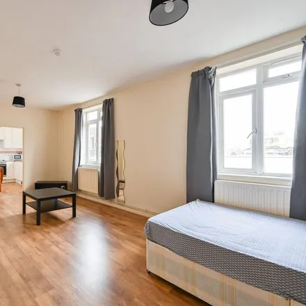 Rent this studio apartment on Verity House in Merchant Street, London