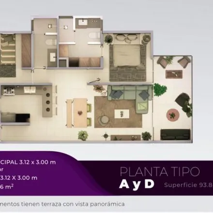 Buy this 2 bed apartment on unnamed road in 45080 Tlaquepaque, JAL