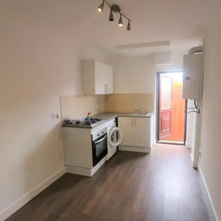 Rent this studio apartment on Aintree Crescent in Fullwell Avenue, London