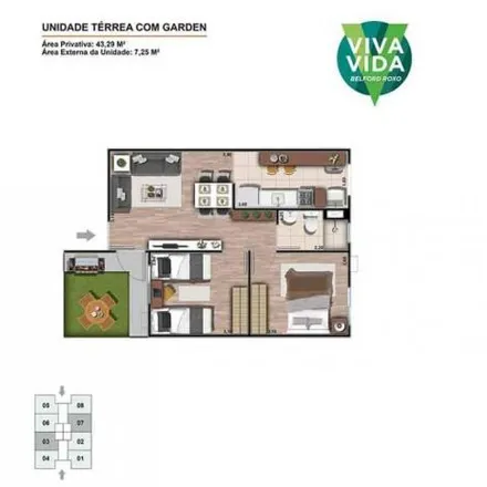 Buy this 2 bed apartment on Estrada da Boa Esperança in Bom Pastor, Belford Roxo - RJ