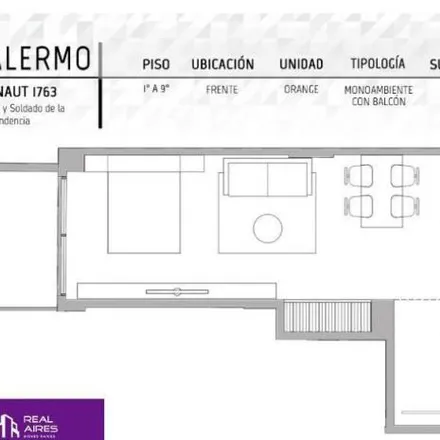 Buy this studio apartment on Avenida General Indalecio Chenaut 1765 in Palermo, C1426 AAH Buenos Aires