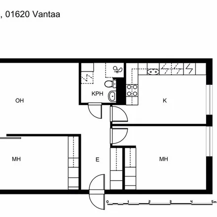 Rent this 3 bed apartment on Laajakorvenkuja 6 in 01620 Vantaa, Finland