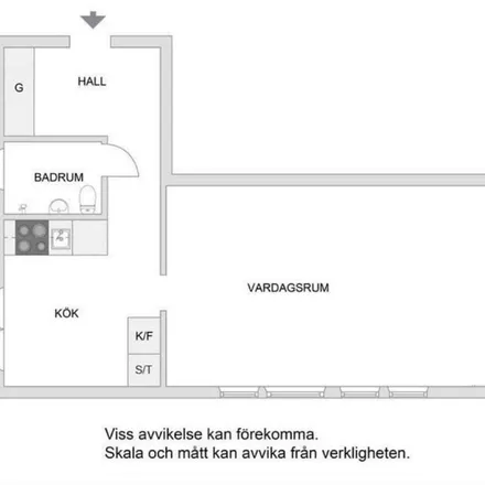 Rent this 1 bed apartment on Danmarksgatan in 164 41 Stockholm, Sweden