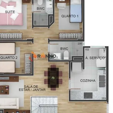 Buy this 3 bed apartment on Rua Nestor Victor 91 in Água Verde, Curitiba - PR