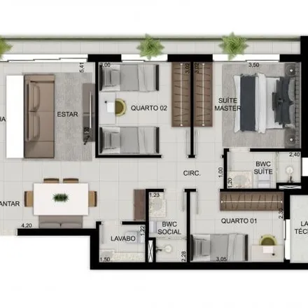 Buy this 3 bed apartment on Rua 137-A in Setor Marista, Goiânia - GO
