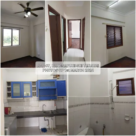 Rent this 3 bed apartment on Sri Teratai Apartment in Lebuhraya Bukit Jalil, Bandar Puchong Jaya
