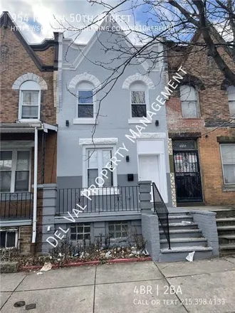 Rent this 4 bed townhouse on 5010 Wyalusing Avenue in Philadelphia, PA 19131