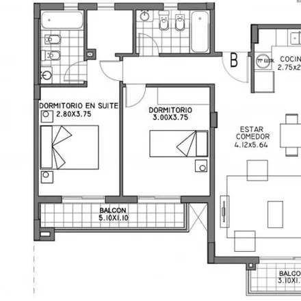 Buy this 2 bed apartment on Bartolomé Mitre 325 in Partido de Morón, B1708 DYO Morón