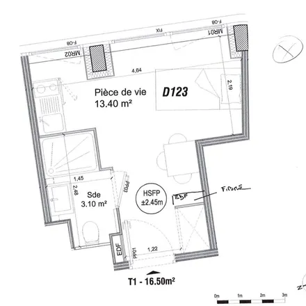 Rent this 1 bed apartment on Hôtel de Ville de Villeneuve d'Ascq in Place Salvador Allende, 59650 Villeneuve-d'Ascq