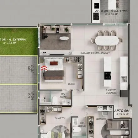 Buy this 3 bed apartment on Rua Alcebíades da Cunha in Bancários, João Pessoa - PB