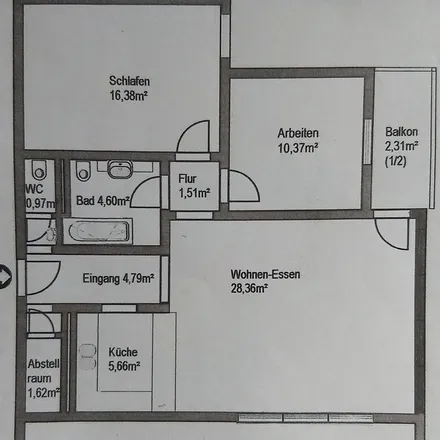 Rent this 3 bed apartment on Ebenseestraße in 90482 Nuremberg, Germany