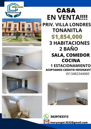 Buy this 3 bed house on Cerrada 18 De Noviembre in Barrio San Juan Zacazontla, 55789 Santa María Tonanitla