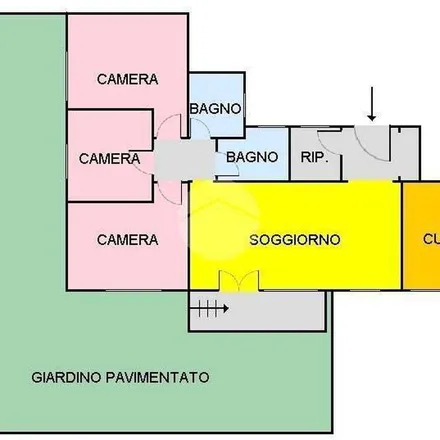 Rent this 4 bed apartment on Via Clisio in 00199 Rome RM, Italy